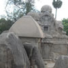 A view of Pancha rathas at Mamallapuram
