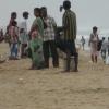 Crowd in Besant Nagar Beach Chennai