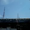 Train on MRTS Flyover at Chepauk Near Cricket Stadium