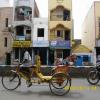Rickshaw ride on a busy street, Chennai