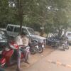 Vehicles parked irregularly on the road, Chennai