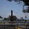 The Kannagi statue on the Marina in Chennai...