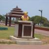 Dr.M.G.R sculpture at his memorial in Chennai...