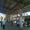 People waiting for train at Villivakkam station