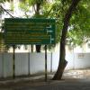A direction board to the visitors at Guindy National Park...
