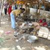 A woman selling fish at Pozhichalur in Chennai...