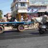 Bullock cart view at Porur in Chennai...