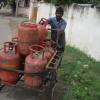 LPG Cylinder vendor of a Gas Agency at M. G. R. Nagar in Chennai...