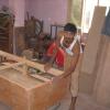 Wooden Almirah manufacturing worker at West Jafferkhanpet in Chennai...