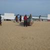 Visitors at Besant Nagar Elliots beach - Chennai...