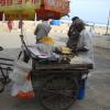 Jackfruit vendor at Besant Nagar beach in Chennai...