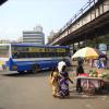 Fruit seller in Broadway bus stand chennai