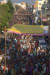 Aerial view of Devotees filled Mylapore road