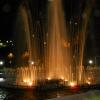 Water Fountain with Lighting in Golden Colour