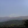 Forest Fire in Distance at Bhadra Wildlife Sanctuary