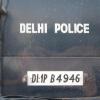 Delhi police van