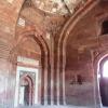 Walls and windows of Kuhna Mosque at Old Fort in Delhi