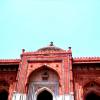 The Fine Work at The Walls of Kuhna Mosque in Old Fort, Delhi