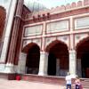 Tourists Inside Prayer Hall Of Jama Masjid, Delhi