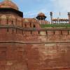 Front wall of Red Fort Delhi