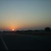 Sun rising on the way of Burdwan.