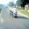 A vendor on the road in Durgapur