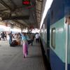 People waiting on Durgapur railway platform