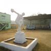 Statue of an athlete at Nehru Stadium