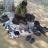 Cobbler Mending shoes Under a Tree in Bardhaman
