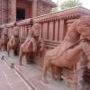 Horse statues at the Sun Temple