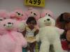 Pinky with pink dolls