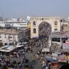 Top view of hyderabad city from charminar