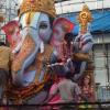 Lord Ganesha's idol for immersion from Charminar