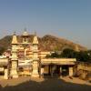 Beautiful temple pillar in Amber fort