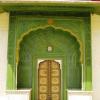 Awesome painting at door of city palace