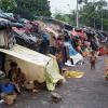 Kolkata basti - a slum area in the city