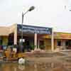 A single light pole at new bus stand entrance in Kovilpatti in Thoothukudi district