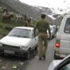 Policeman trying to solve traffic jam @ Rohtang pass