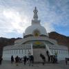 Shanti Stupa From Leh, Ladakh