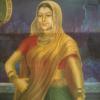 South Indian Lady Painting