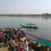 Celebration of Narmada Jayanti at Narmada Ghat in Maheshwar