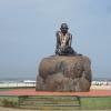 Close watch of Gandhi statue - Malpe