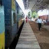 Platform & Train at Memaruvathur Railway Staton