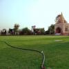 Green lawns At Temple Premises in Modipuram