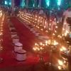Lighted Lamps on Sivarathri Night
