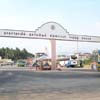 Entrance view of Christopher Bus Stand at Vadasery in Nagercoil town