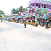Lined Auto-rickshaws at Anjugramam in Kanyakumari Dist.