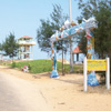 Road way to Chothavilai Beach at Puthalam village in Nagercoil