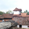 Padmanabhapuram Palace clock tower and roof view
