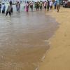 People at the beach in Puri